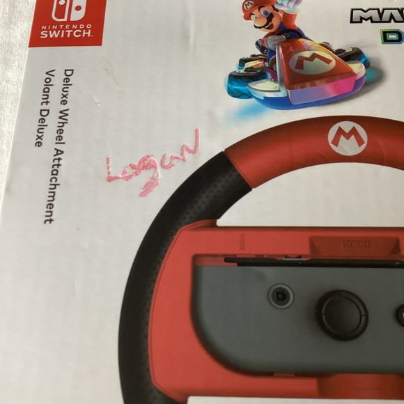Mario MarioKart 8 Deluxe Steering Wheel Attachment Nintendo Switch Accessory NEW - Picture 7 of 7